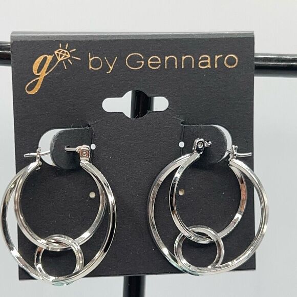 ilver Statement Jewelry G by Gennaro Earrings - Picture 3 of 6